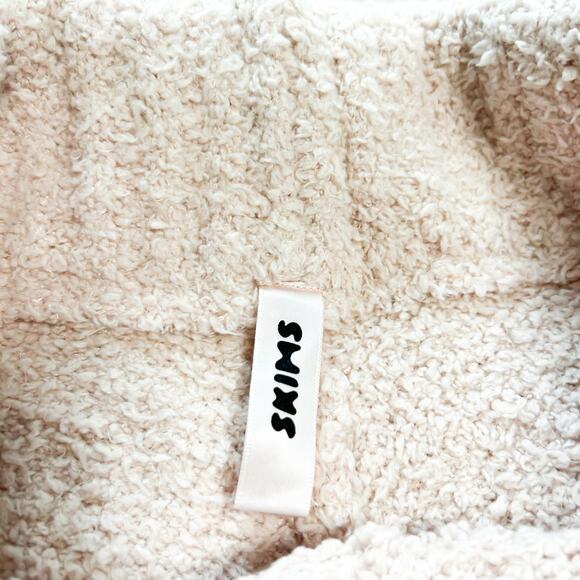 SKIMS Cozy Knit Wide Leg Lounge Pants Dusk Pink Size S/M - Picture 4 of 7